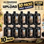 Buy Alibarbar Upload 25000 Puffs | 10 Packs Wholesale